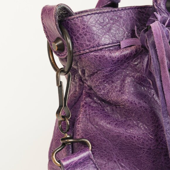 Balenciaga 2012 City Agneau Classic Hardware First Raisin Purple Leather Bag - Picture 8 of 16